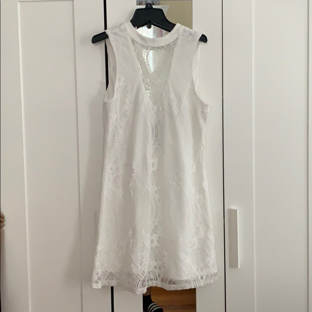 Lacy white dress